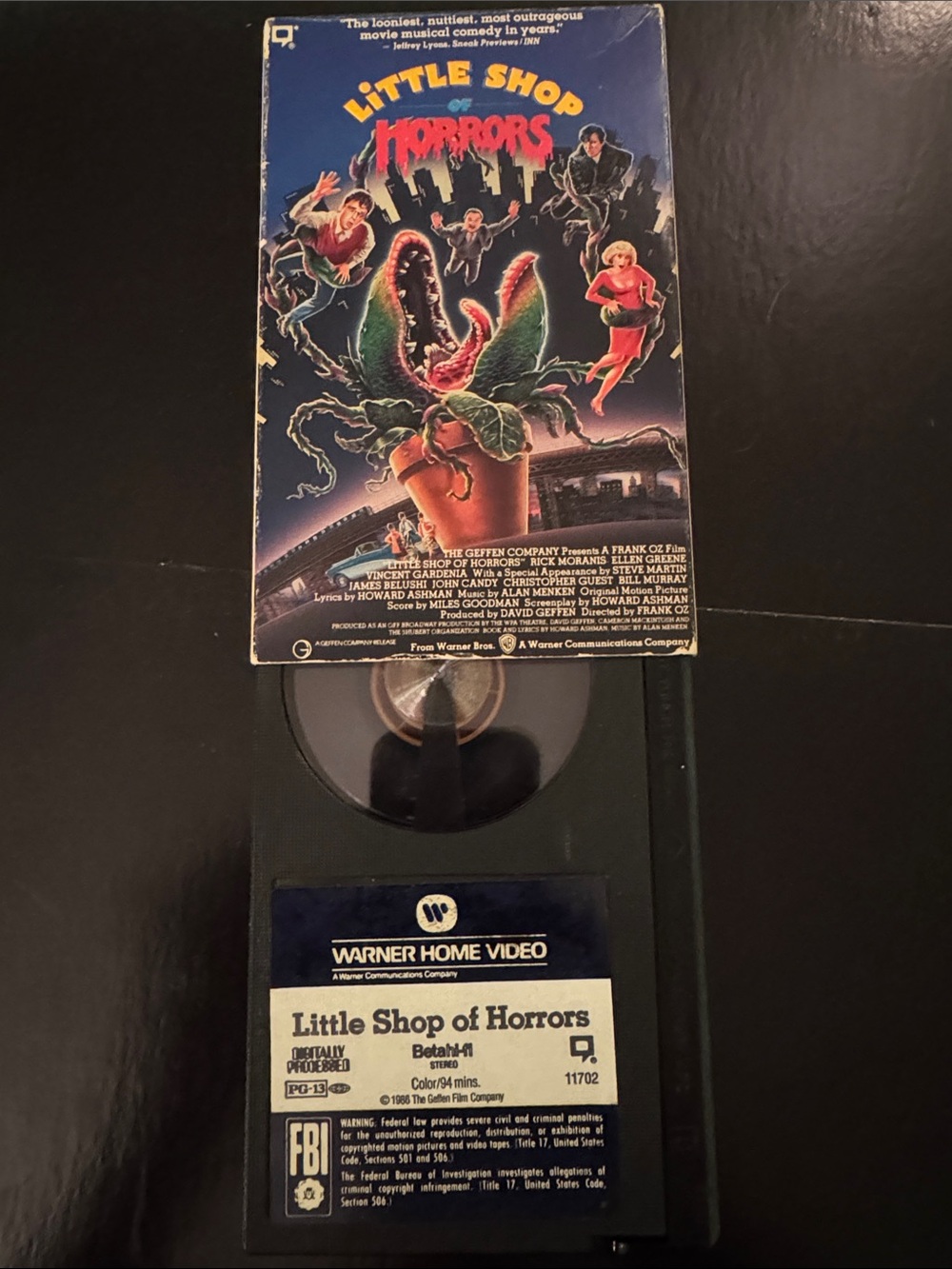 Little Shop of Horrors - Betamax Video- good condition. Frank Oz film. Vintage